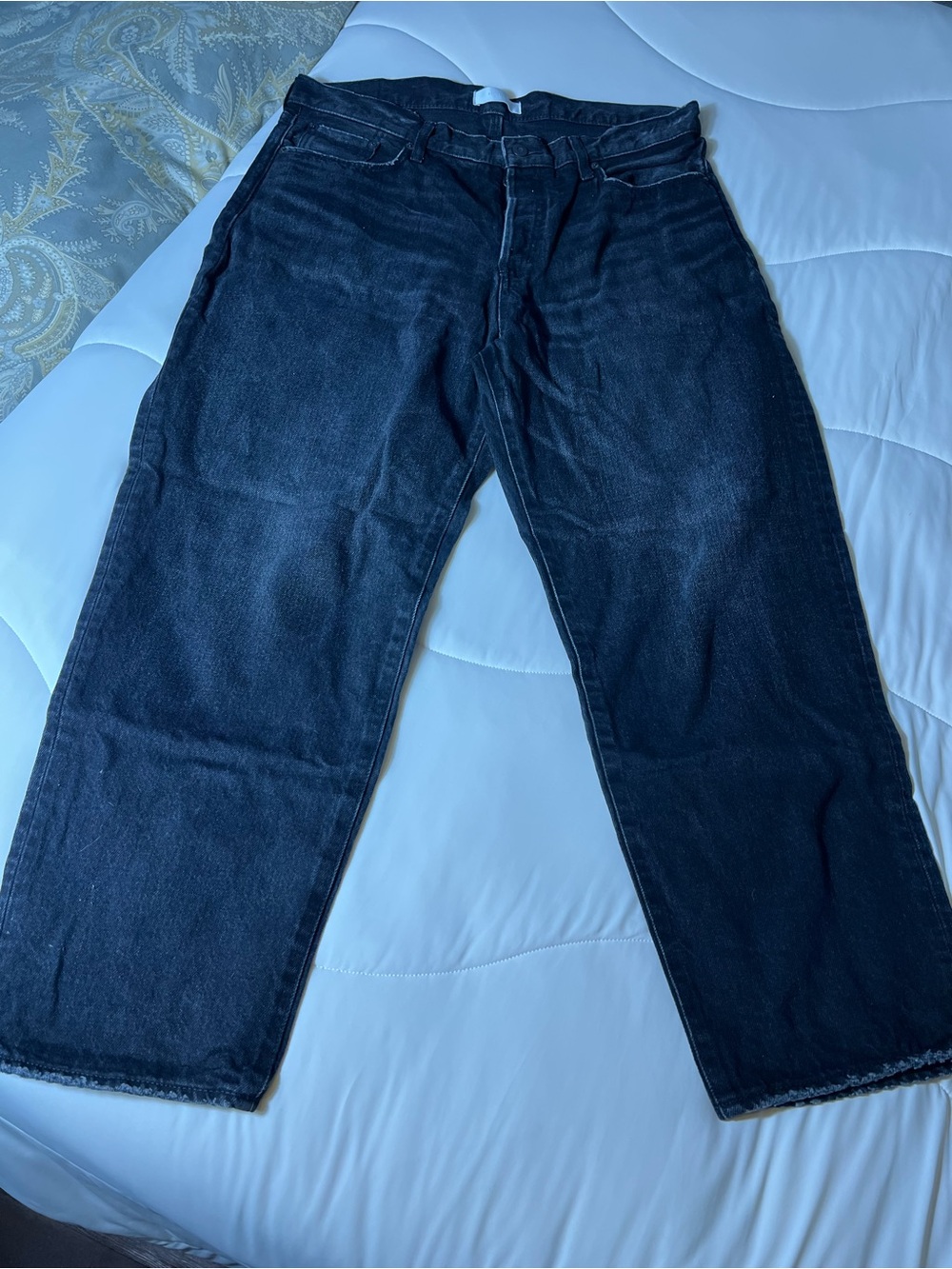 Mousy Vintage Sovana Wide-Tapered Black Jeans